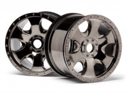 HPI Racing 105801 Wheel Warlock Black Chrome (2) (8503315235053)