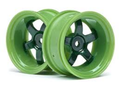 HPI Racing 111100 1/10 Wheels WM 9mmOS Green (8452819878125)
