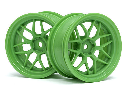 HPI Racing 116531 1/10 Wheels Tech 7 Green 6mmOS (8452822696173)
