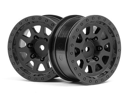 HPI Racing 116840 1.9" Wheels CR-10 Black (2) (8452823187693)