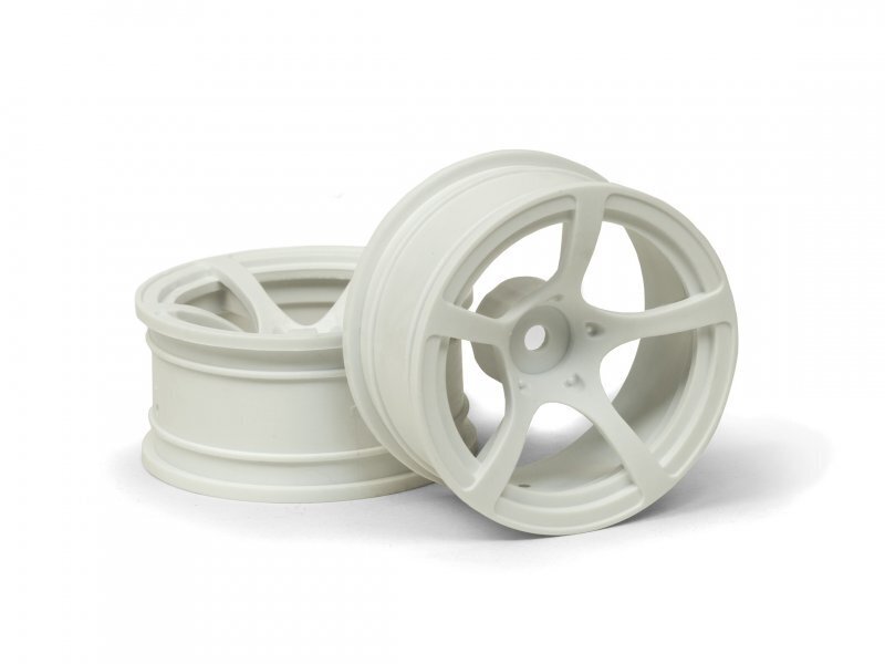 HPI Racing 120205 1/10 Wheels R5 9mmOS White (8452823679213)