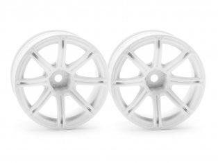 HPI Racing 3305 1/10 Wheels WE XC8 26mm Wht 9mmOS - Hobby City NZ (8452825841901)