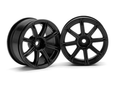HPI Racing 3306 1/10 Wheels WE XC8 26mm Blk 3mmOS (8452826038509)