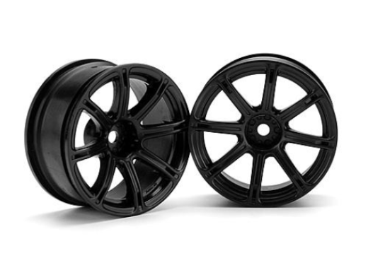 HPI Racing 3307 1/10 Wheel WE XC8 26mm Blk 6mmOS - Hobby City NZ (8503305797869)