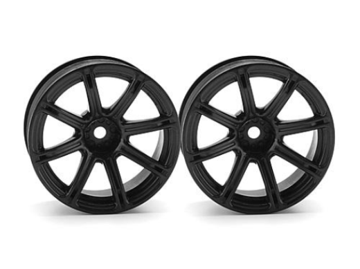 HPI Racing 3308 1/10 Wheels WE XC8 26mm Blk 9mmOS (8452826071277)