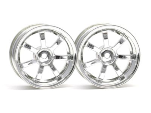 HPI Racing 3318 1/10 Wheels RAYS 26mm Chrome 9oFront - Hobby City NZ (8452826169581)