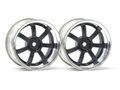 HPI Racing 3322 1/10 Wheels RAYS GS57S Ch/Gn 3mmOS (8452826267885)