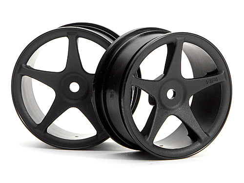 HPI Racing 3696 1/10 Wheels Super Star Black 1mmOS (8452826628333)