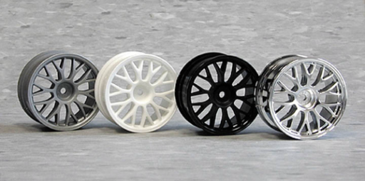 HPI Racing 3712 1/10 Wheels Mesh Chrome 1mmOS - Hobby City NZ (8452826693869)