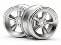 HPI Racing Vintage 26mm Matte Chrome RC Wheel 1/10 Scale