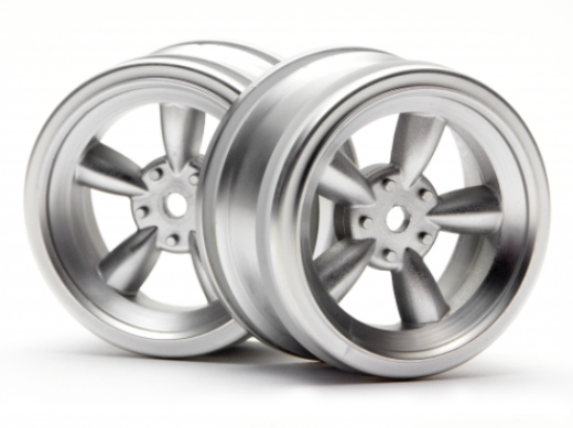 HPI Racing Vintage 26mm Matte Chrome RC Wheel 1/10 Scale