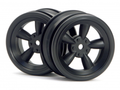 HPI Racing 3816 1/10 Wheels Vintage 26mm Black (8452826726637)