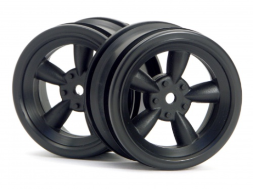 HPI Racing 3816 1/10 Wheels Vintage 26mm Black (8452826726637)