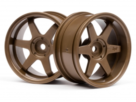HPI Racing 3848 1/10 Wheel TE37 26mm Bronze 6off (8503305699565)