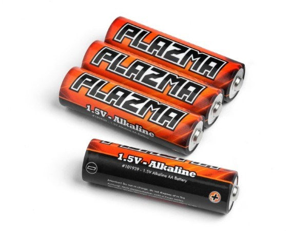 HPI Racing PLAZMA 1.5V Alkaline AA Batteries (4pk)