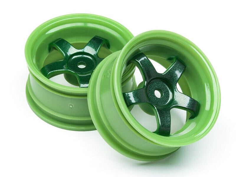 HPI Racing 111090 1/10 FR Wheel: WM 3mmOS Green