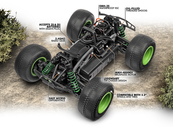 HPI Racing 115967 1/12 4WD Savage XS FLUX Monster Truck - Vaughn Gittin Jr (7654707364077)
