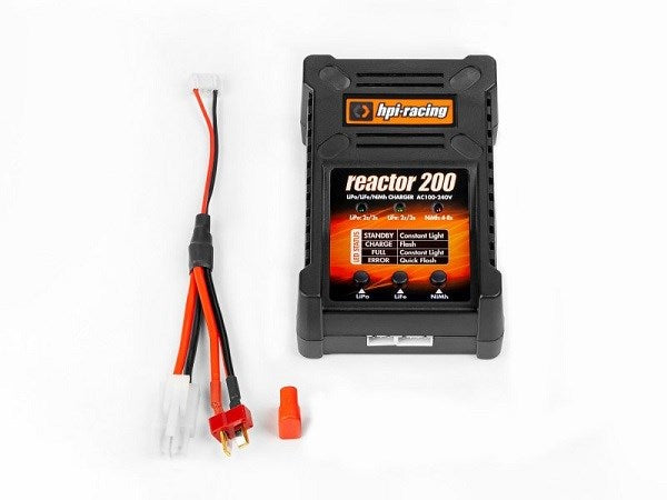 HPI Racing 118052 Reactor 200 Balance Charger - 240V (AUS/NZ) Tamiya/Deans (8278257271021)