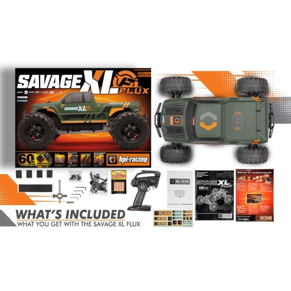 HPI Racing 160095 1/8 4WD Savage XL FLUX GTXL-1 RTR (7932606709997)
