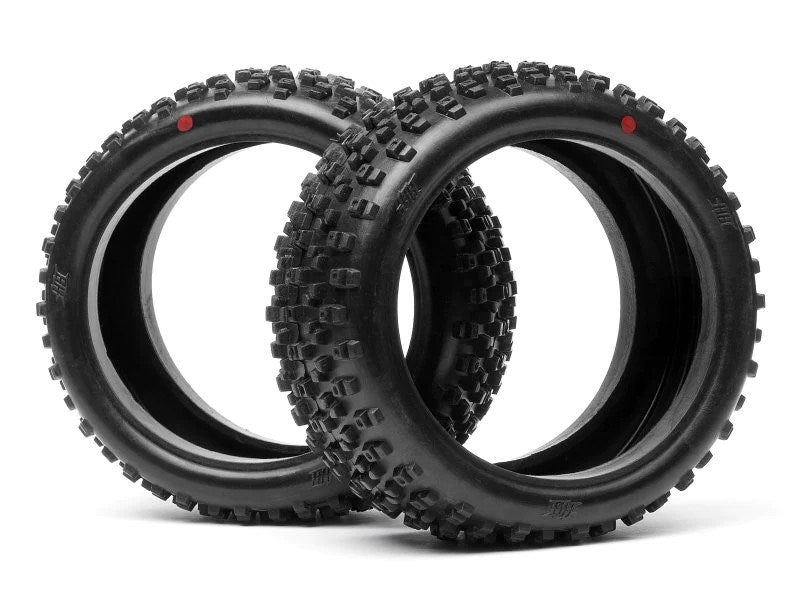 HPI Racing 67744 1/8 Buggy Tyres Proto Red Soft (8324791599341)