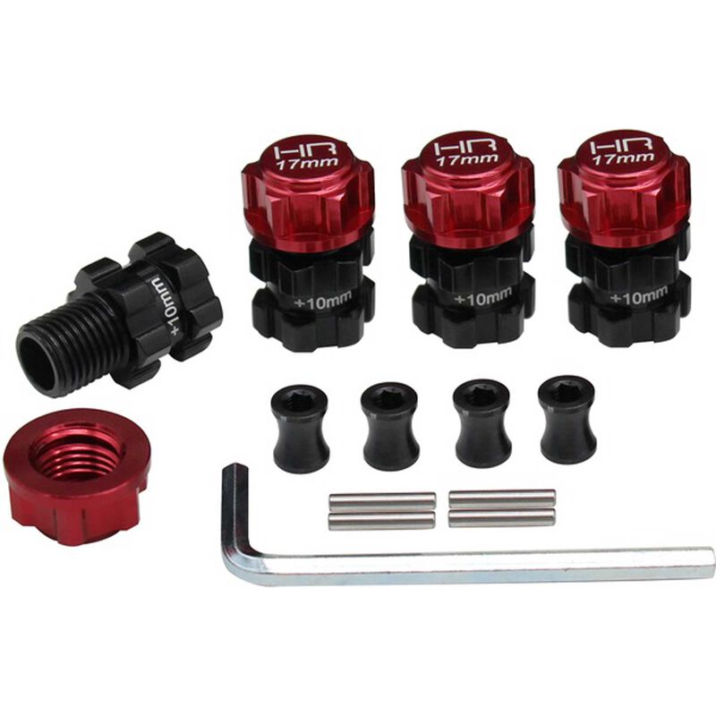 Hot Racing HRAATF117XT02 Heavy Duty 10 Mm Offset 17mm Hubs - Arrma 1/10 4x4 (8347088322797)