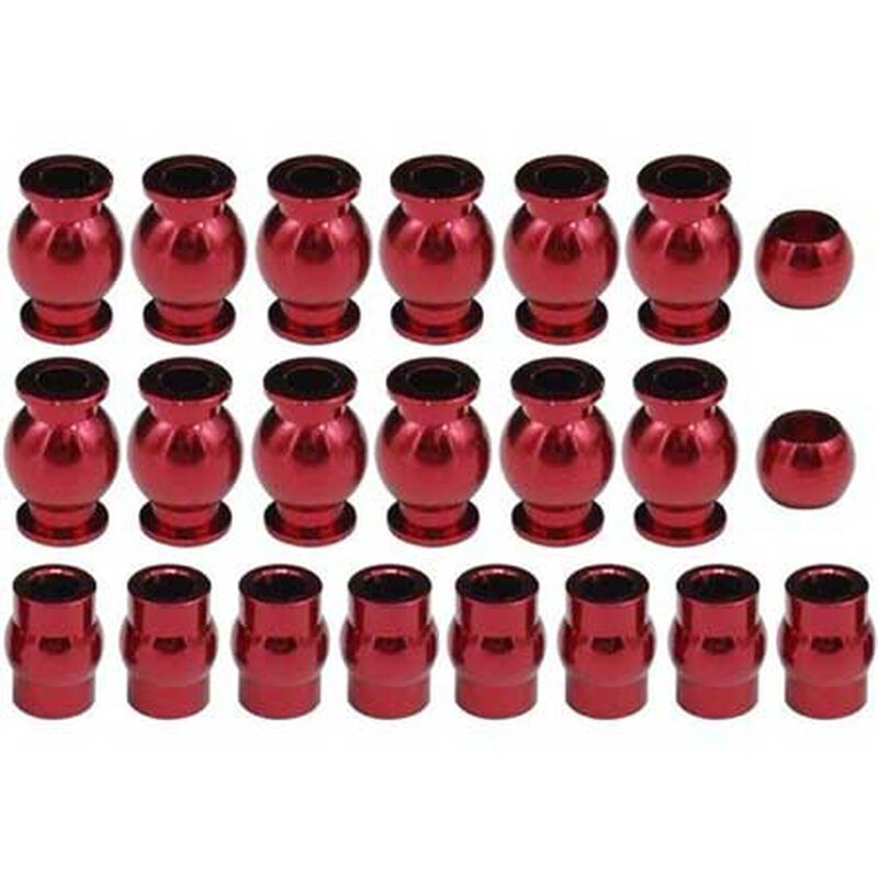 Hot Racing HRAATF160B02 Complete 22-Pc Aluminum Pivot Ball Set Arrma 1/10 Mega & BLX replaces AR330515 or ARAC8066 (8347088355565)