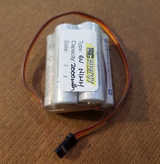 Eneloop 5-Cell Hump 6.0V 2000mAh AA/R6 NiMH Pack - JR Connector