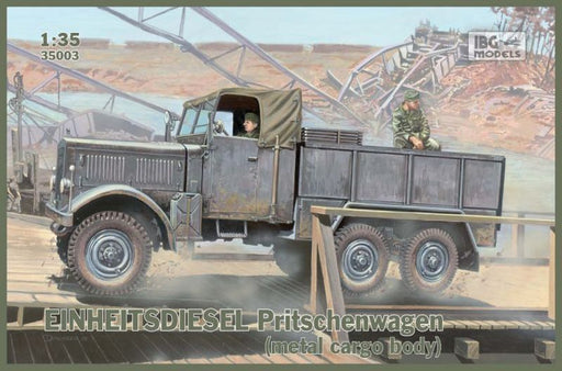 IBG Models 35003 IBG 1/35 EINHEITS DIESEL Pritschenwagen (metal cargo body) Plastic Model Kit [35003] - Hobby City NZ (8966356140269)
