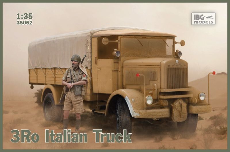 IBG Models 35052 IBG 1/35 3Ro Italian Truck - Cargo Version Plastic Model Kit [35052] (8966356533485)