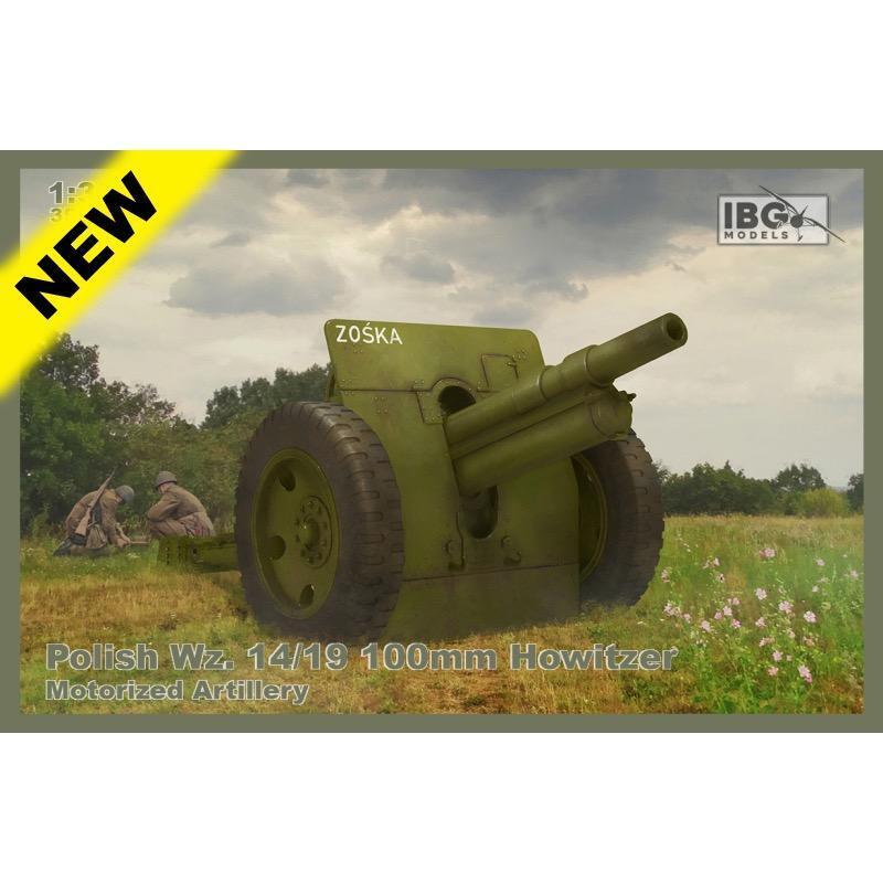 IBG Models 35060 IBG 1/35 Polish Wz. 14/19 100mm Howitzer Motorised Artillery Plastic Model Kit [35060] - Hobby City NZ (8966356566253)