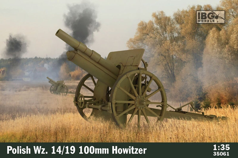 IBG Models 35061 IBG 1/35 Polish 100mm vz 14/19 100mm Howitzer Plastic Model Kit [35061] - Hobby City NZ (8966356631789)