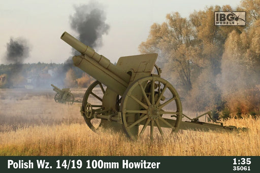 IBG Models 35061 IBG 1/35 Polish 100mm vz 14/19 100mm Howitzer Plastic Model Kit [35061] - Hobby City NZ (8966356631789)