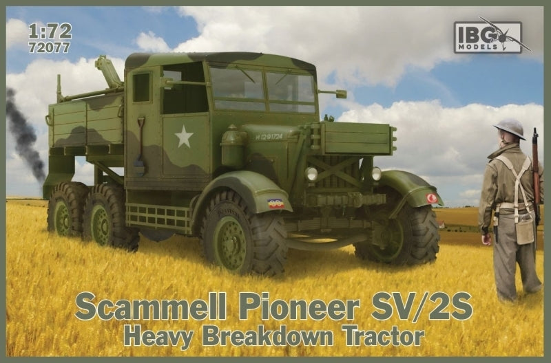 IBG Models 72077 IBG 1/72 Scammell Pioneer SV/2S Heavy Breakdown Tractor Plastic Model Kit [72077] - Hobby City NZ (8966357287149)