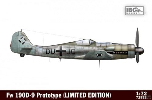 IBG Models 72558 IBG 1/72 Fw 190D-9 Prototype Plastic Model Kit - Hobby City NZ (8966357745901)