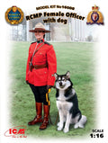 ICM 1/16 RCMP Female Officer with dog
