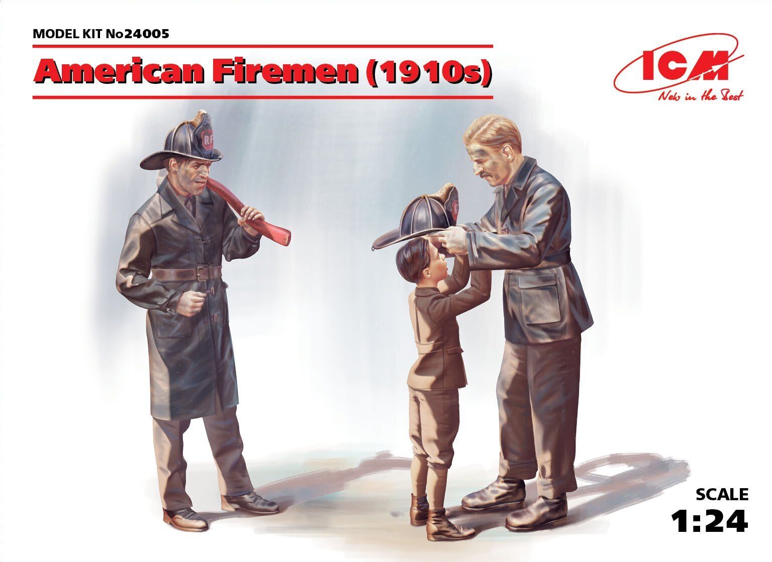 ICM 1/24 American Firemen (1910s) (3 Figures)