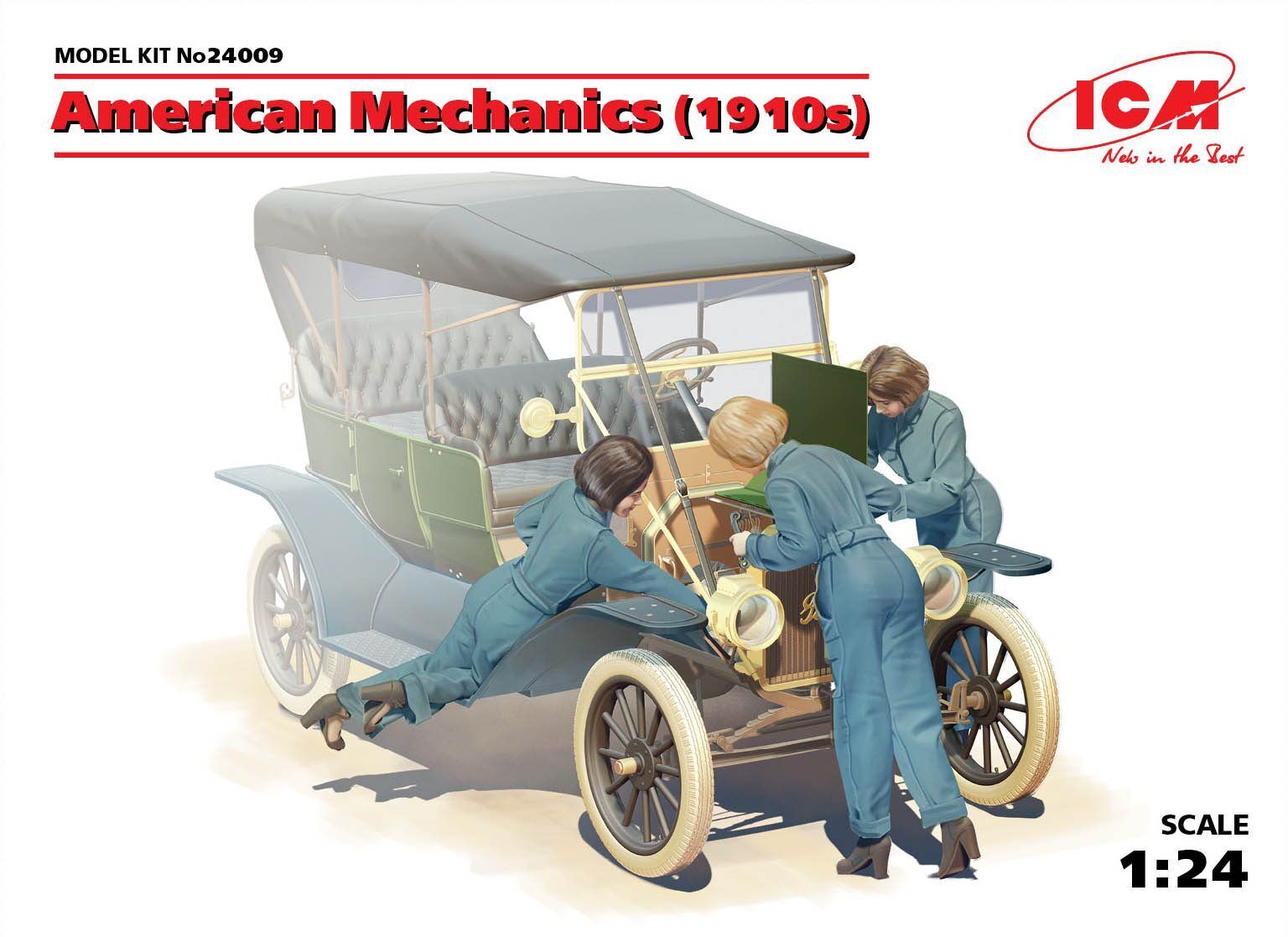 ICM 1/24 American mechanics (1910s) (3 Figures)