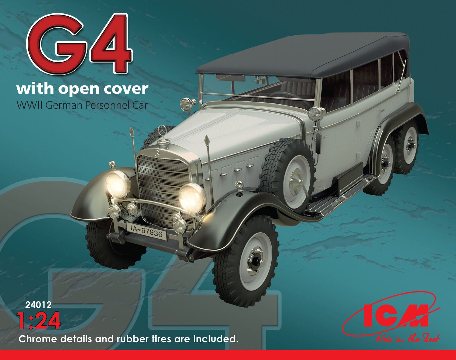 ICM 1/24 Typ G4 Soft Top WWII German Personnel Car
