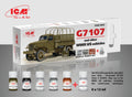 ICM Acrylic Paint Set: US WWII vehicles (G7107) - 6 Colours