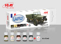 ICM Acrylic Paint Set: French vehicles - 6 Colours