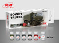 ICM Acrylic Paint Set: Soviet trucks - 6 Colours