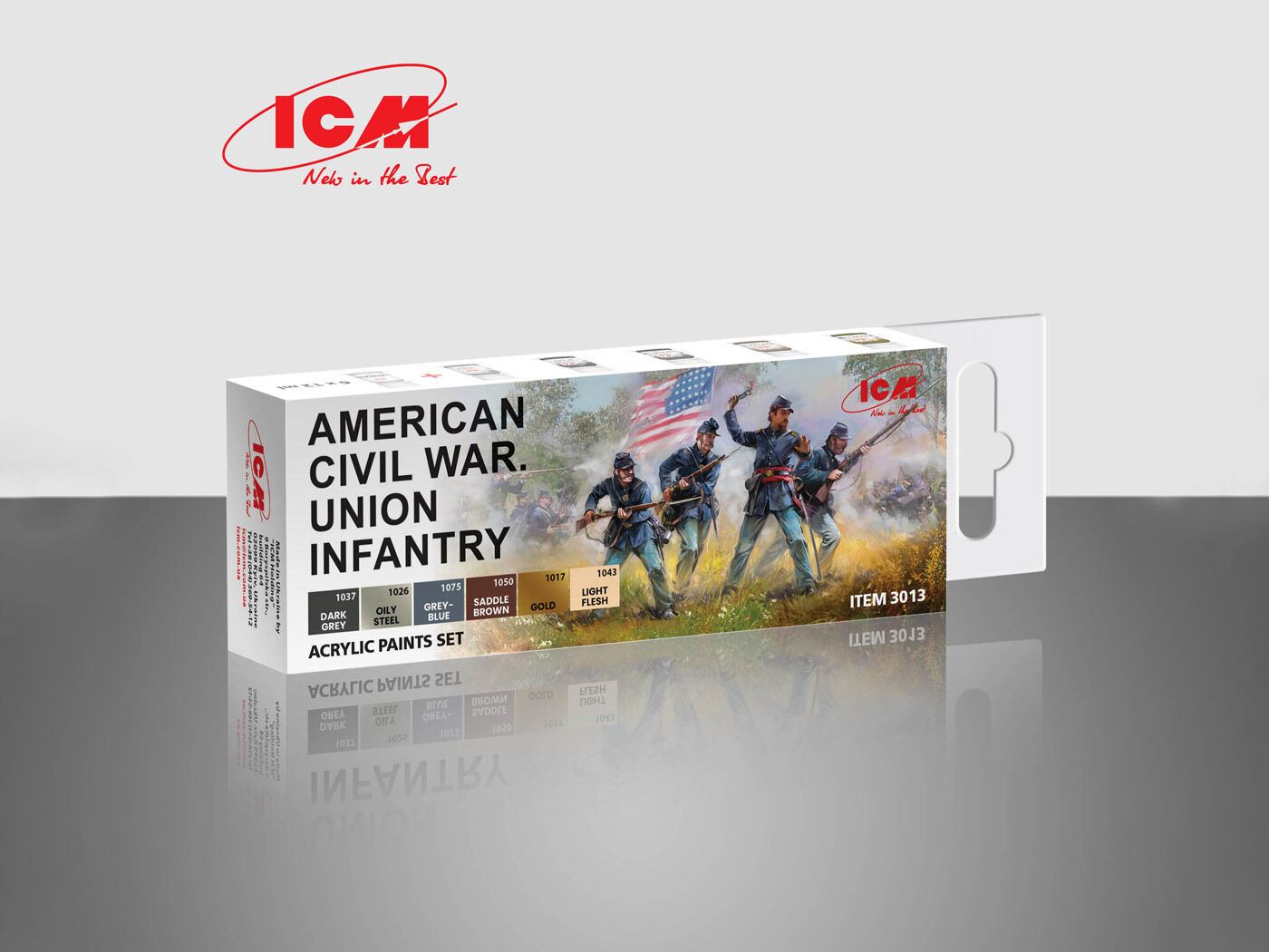 ICM Acrylic Paint Set: American Civil War - 6 Colours