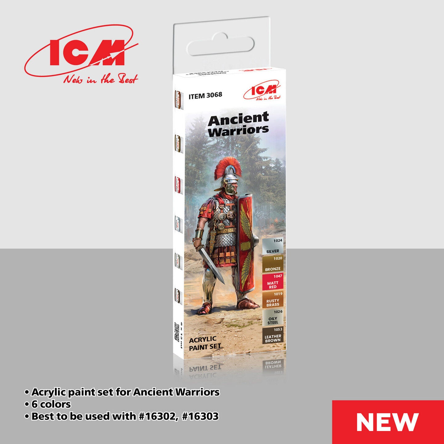 ICM Acrylic Paint Set: Ancient Warriors - 6 Colours