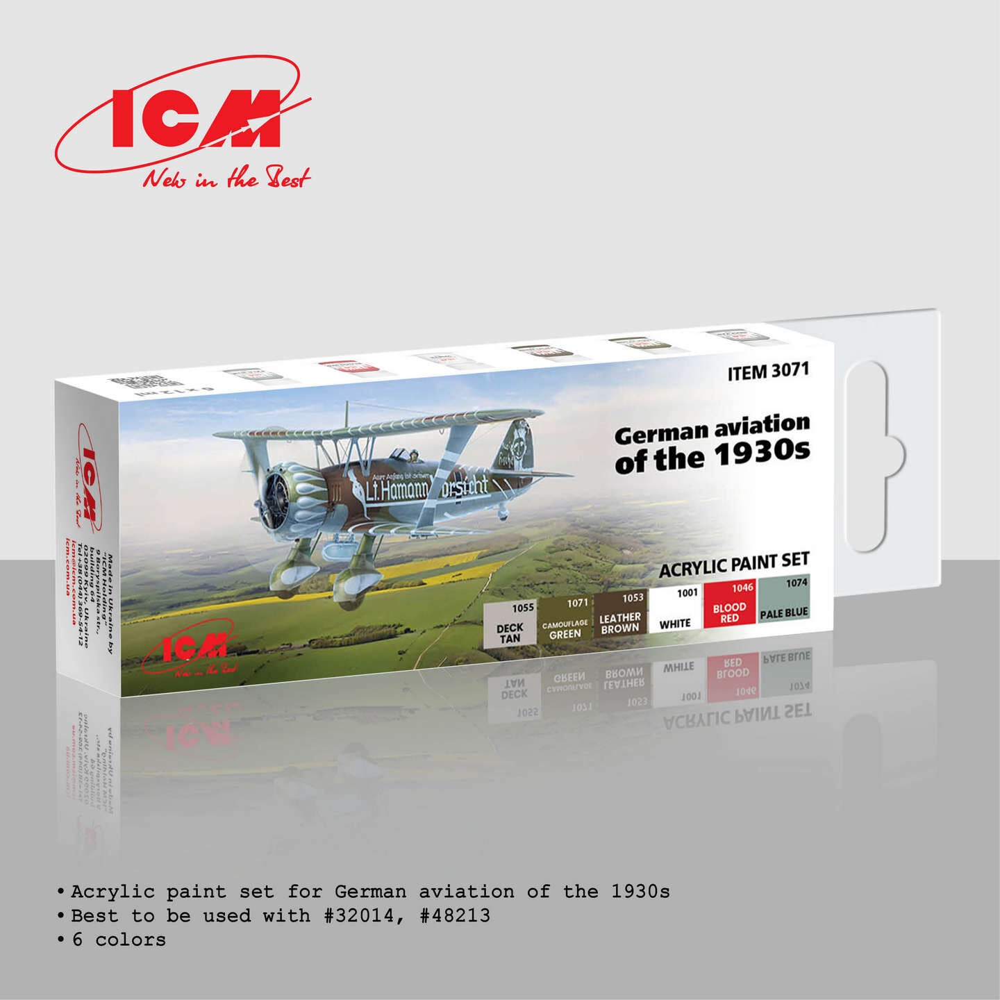 ICM Acrylic Paint Set: German aviation of the 1930s - 6