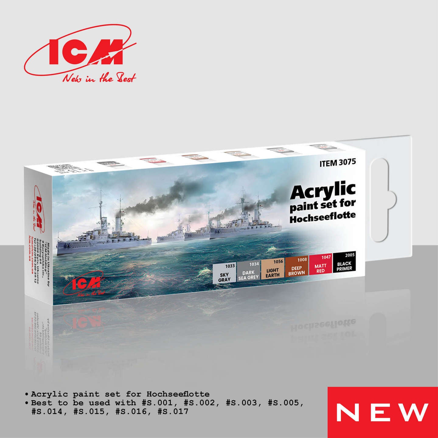 ICM Acrylic Paint Set: Hochseeflotte - 6 Colours