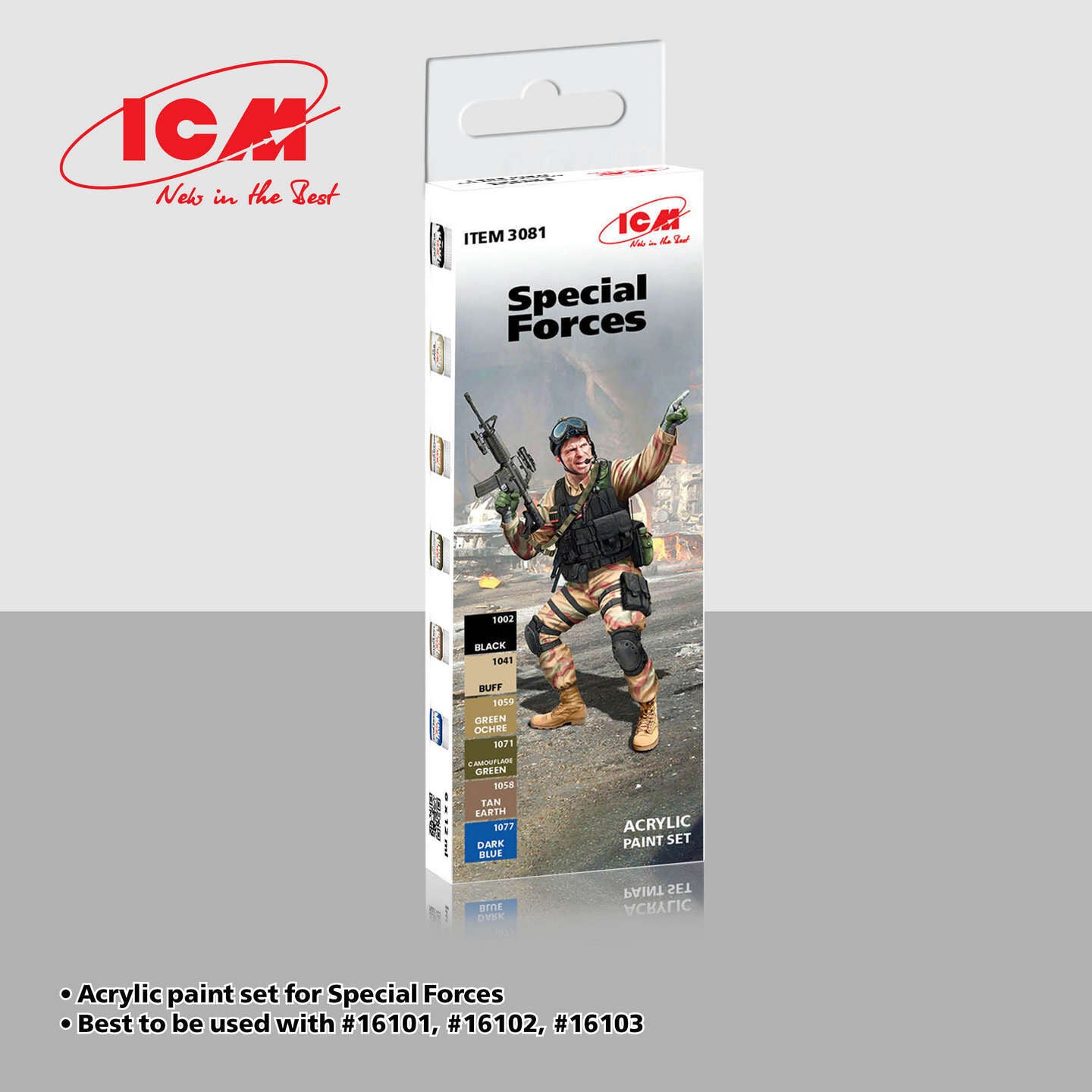 ICM Acrylic Paint Set: Special Forces (modern Western) - 6
