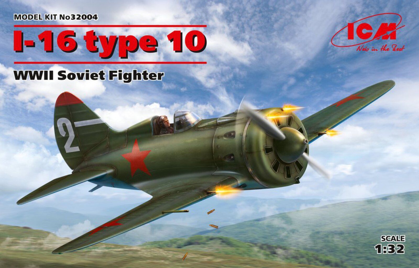 ICM 1/32 I-16 type 10 WWII Soviet Fighter