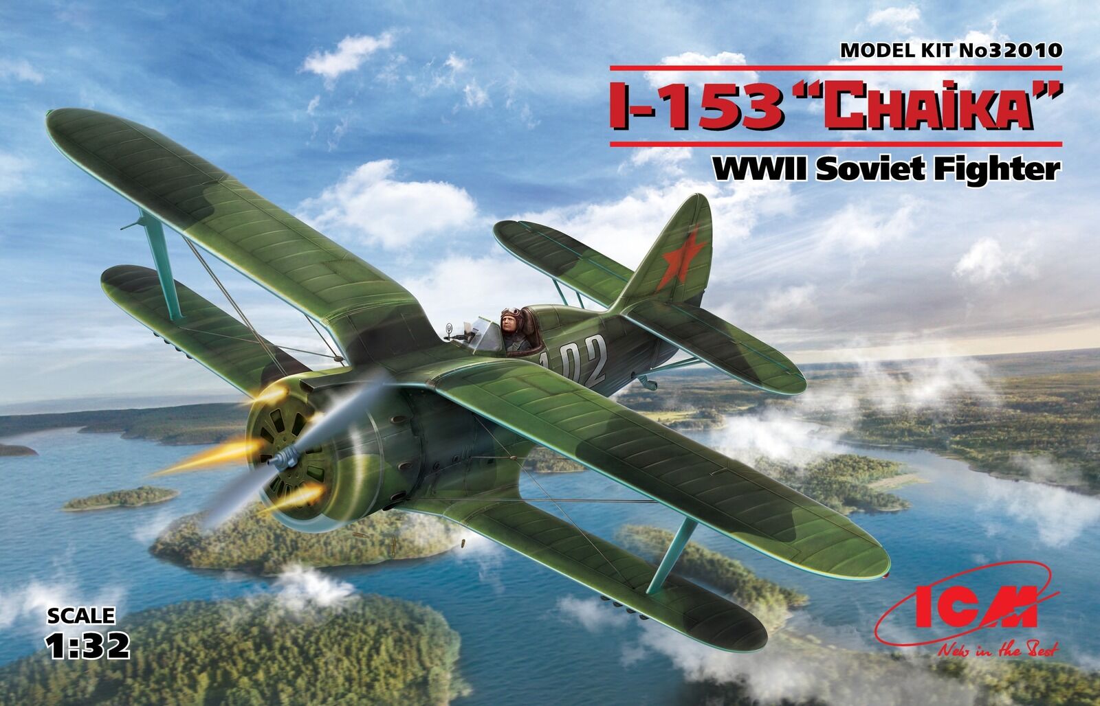 ICM 1/32 I-153 "Chaika" WWII Soviet Fighter