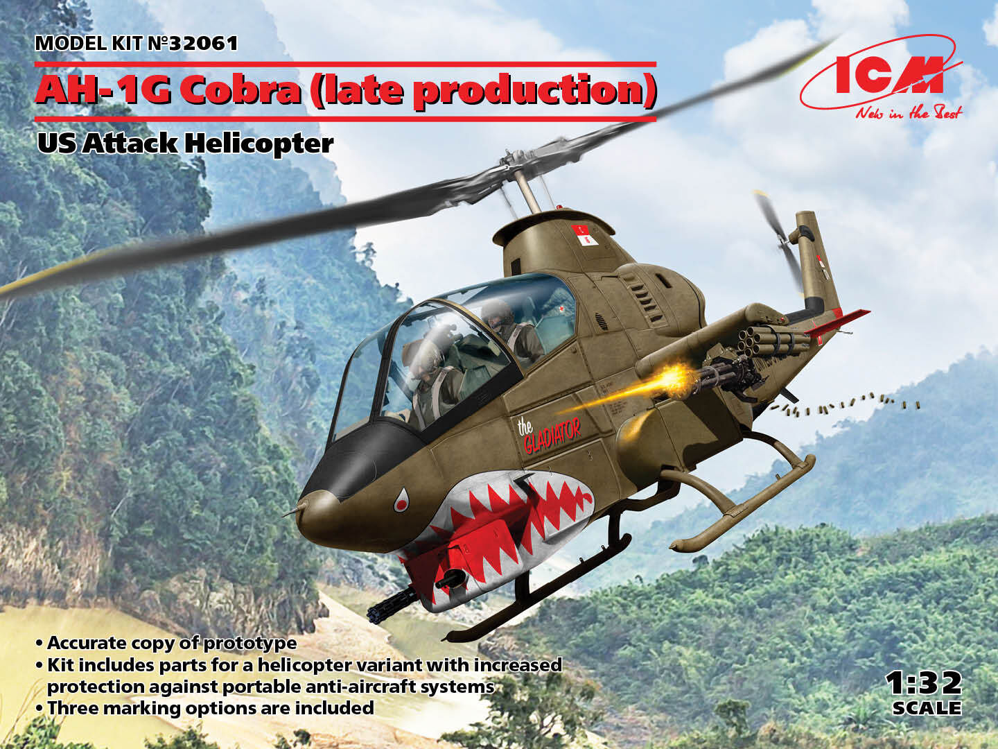 ICM 1/32 AH-1G Cobra (Late Production) US Attack Helicopter