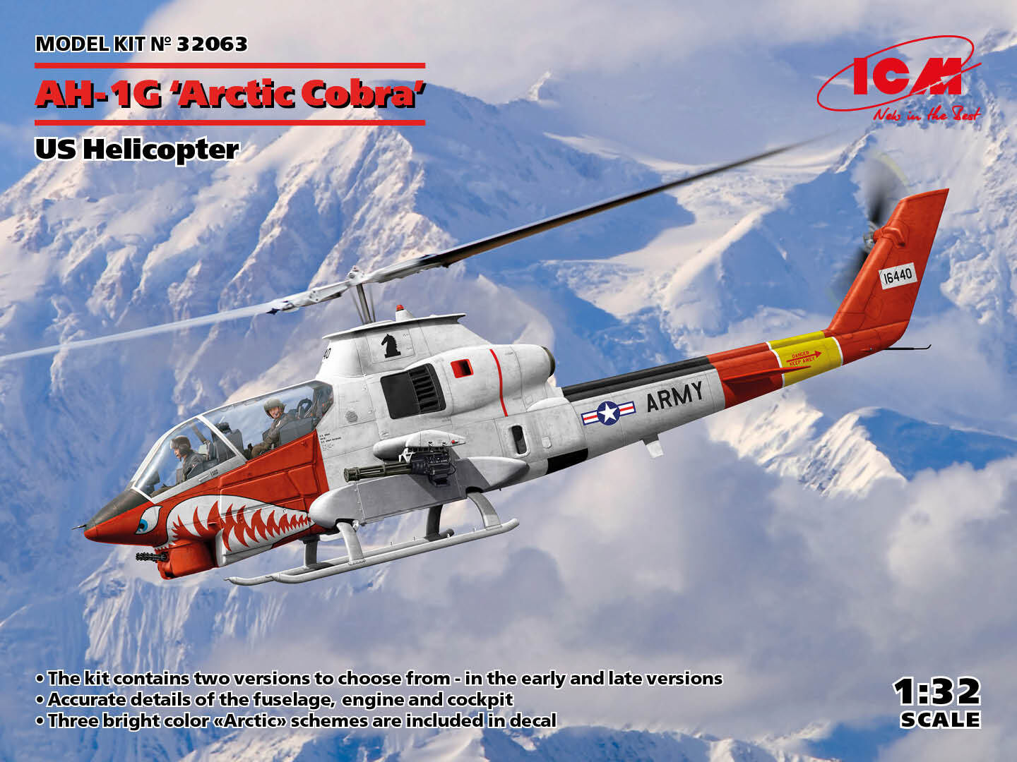 ICM 1/32 AH-1G 'Arctic Cobra' US Helicopter